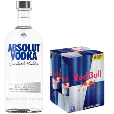 Vodka Absolut + RedBull